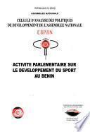 Activité parlementaire sur le développement du sport au Bénin