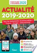 Actualité 2019-2020 - Concours et examens 2020 - Actu 2020 offerte en ligne