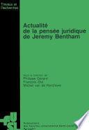 Actualité de la pensée juridique de Jeremy Bentham