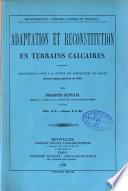 Adaptation et reconstitution en terrains calcaires