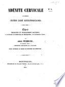 Adénite cervicale considérée chez les militaires. Thèse, etc