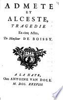 Admete et Alceste,