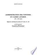 Administration des tontines et Caisse Lafarge (1791-XIXe siècle)