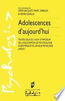 Adolescences d'aujourd'hui