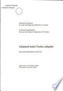 Adopted Texts