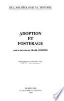 Adoption et Fosterage sous la direction de Mireille Corbier