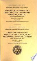 Affaire de la Barcelona Traction, Light and Power Company, Limited