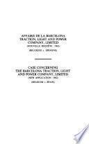 Affaire de la Barcelona Traction, Light and Power Company, Limited (nouvelle Requête: 1962) Belgique C. Espagne: Contre-mémoire