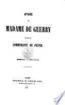 Affaire de Madame de Guerry contre la Communauté de Picpus. Mémoire à consulter. Few MS. corrections