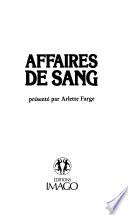 Affaires de sang