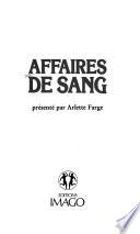 Affaires de sang