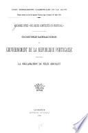 Affaires dites Des bien contestés en Portugal.: Contre-mémoire du gouvernement de la République Portugaise concernant la réclamation de Félix Girollet