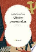 Affaires personnelles