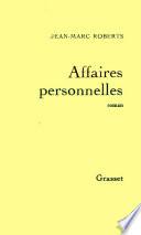 Affaires personnelles