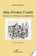 Afin d'éviter l'oubli