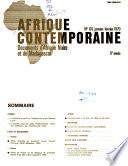 Afrique contemporaine