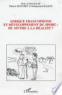 Afrique francophone et développement du sport