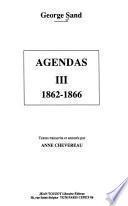 Agendas tome 3 1862-1866