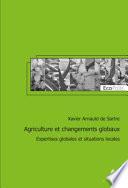 Agriculture Et Changements Globaux