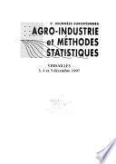 Agro-industrie et méthodes statistiques