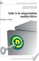 Aide à la négociation multicritère