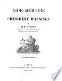 Aide-mémoire d'un président d'assises