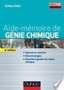 Aide-mémoire de génie chimique - 4e éd.