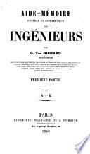 Aide-mémoire général et alphabétique des ingénieurs