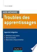 Aide-mémoire - Troubles des apprentissages