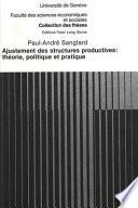Ajustement des structures productives