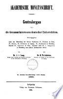 Akademische Monatsschrift