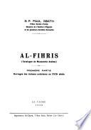 Al-Fihris: pte. Ouvrages des auteurs antérieurs au XVIIe siècle