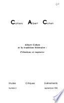 Albert Cohen et la tradition littéraire