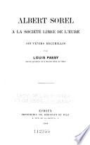 Albert Sorel à la Société libre de l'Eure