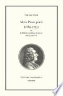Alexis Piron, poète (1689-1773), ou, La difficile condition d'auteur sous Louis XV