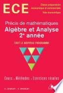 Algèbre et analyse 2e année - option économique
