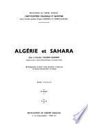 Algérie et Sahara