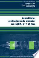 Algorithmes et structures de données avec Ada, C++ et Java