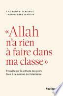 Allah n'a rien à faire dans ma classe