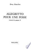 Allegretto pour une fosse