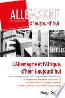 Allemagne d'aujourd'hui, n°217/juillet - septembre 2016