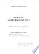 Allevard-les-Bains, mémoire commune