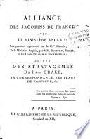 Alliance des Jacobins de France avec le ministère anglais