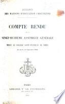 Alliance des maisons d'éducation chrétienne. Compte rendu de la vingt-huitième assemblée générale tenue au collège Saint-Stanislas de Nîmes, les 5, 6 et 7 septembre 1905