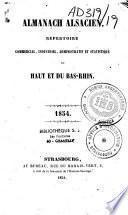 Almanach alsacien, répertoire commercial, industriel, administratif et statistique du Haut et du Bas-Rhin