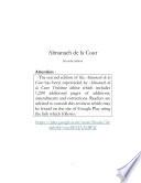 Almanach de la Cour: Seconde édition