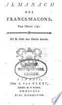 Almanach des Francs-maçons