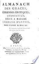 Almanach des graces, étrennes érotiques chantantes