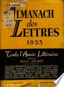 Almanach des lettres