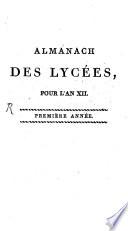 Almanach des lycées